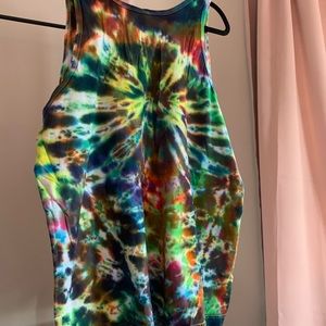 Hand dyed festival tank XL